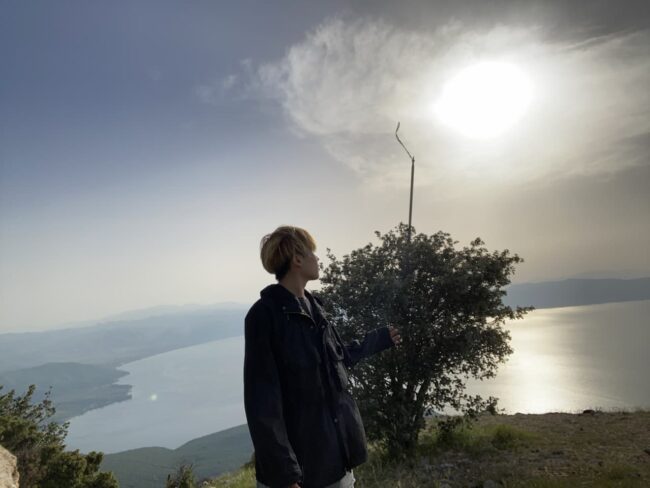 オフリド湖風景写真